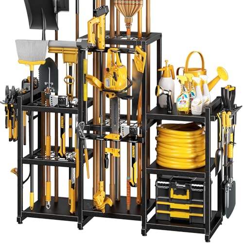 POKIPO 42' H Large Garden Tool Organizer, Holds Up to...