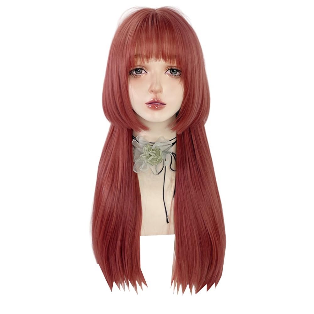 Amazon.co.jp: ウィッグ ロング クラゲヘア 姫カット ストレート 空気