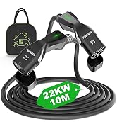 EIDYBOX oplaadkabel type 2 22KW driefasige 10 m type 2 naar type 2 EV oplader 32A compatibel met model...