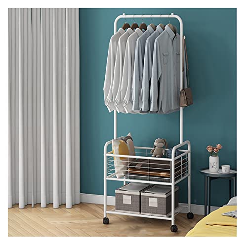 Porte-manteau avec 2 étagères pour organiser une entrée encombrée
