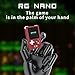 RG Nano Retro Handheld Game Console , Aluminum Alloy CNC Support Clock , Music Player Function 1.54 Inch IPS Screen 64G TF Card (Anbernic Rg Nano Red)