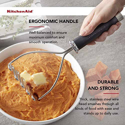 KitchenAid Gourmet Stainless Steel Wire Masher, 10.24-Inch, Black by KitchenAid - Image 4