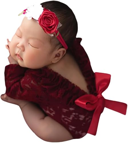 Trajes de fotografía para recién nacidos, accesorios de fotografía para recién nacidos, mameluco de encaje, trajes de sesión de fotos para bebés,