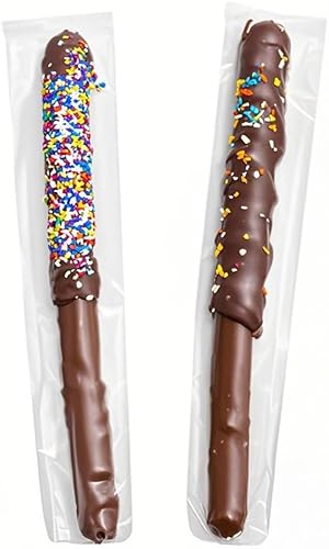 Miniatura 2 de FUNNYARD Bolsas de pretzel, 200 bolsas de pretzel con nudo transparente, de 2 x 11 pulgadas, autoadhesivas, bolsas de celofán, bolsas planas para