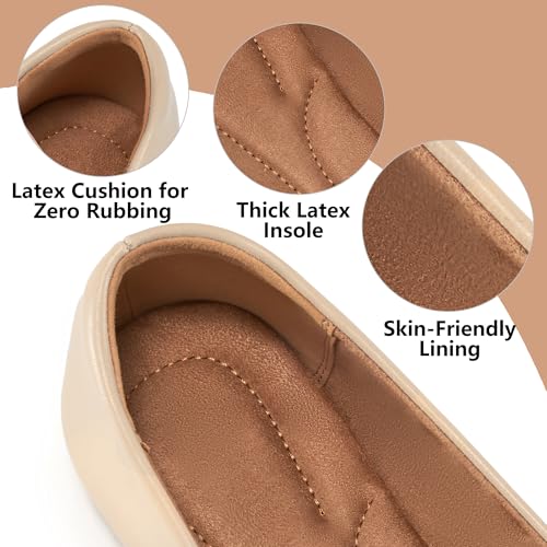 Image of Aomigoct Flats for Women Ballets Shoes: Dress Slip Comfortable Work Flats for 2026 - Casual Ladies Wedding Walking Flat