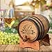 My Personal Memories Customized Whiskey Barrel - Engraved Wine Barrel - Custom Oak Mini Cask - Fancy Design (2 Liter Barrel)