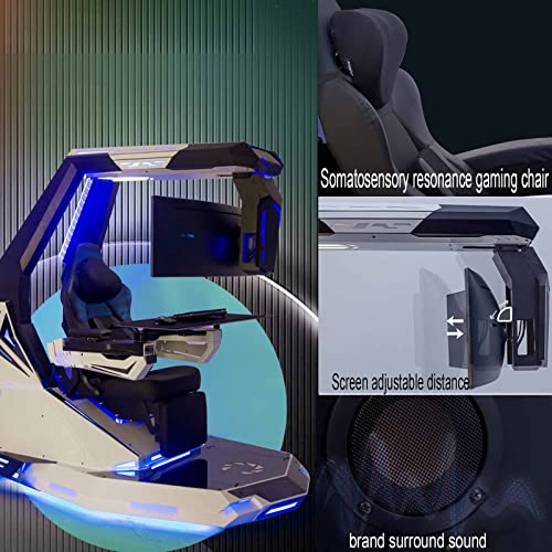 Ergonomic Gaming Chair, Reclining Adjustable Electric Cushion, Contemporary Style for Comfort and Support - Image 4