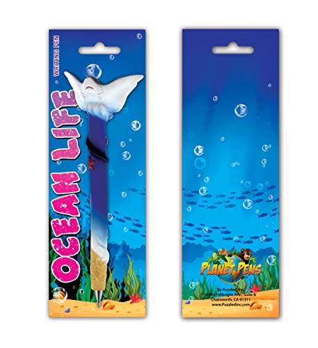 Planet Pens Stingray Novelty Pen - Cute Fun & Unique Kids & Adults Office Supplies Ballpoint Pen, Marine Sea Life Writing Pen Instrument For Cool Stationery School & Office Desk Decor Accessories