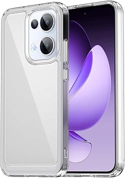 For OPPO Reno 13A TPU Full Transparent Protective Cover Transparent Protective Case Super Strong Impact Resistant Yellow Resistant TPU Thin Durable For OPPO Reno 13A Phone Case Falls Prevention Scratch-Resistant Feel Flexible