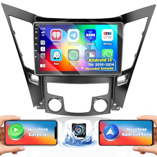 Fuluku Android Car Stereo for Hyundai Sonata 2010-2015 2+32GB with Wireless Carplay Android Auto, 9