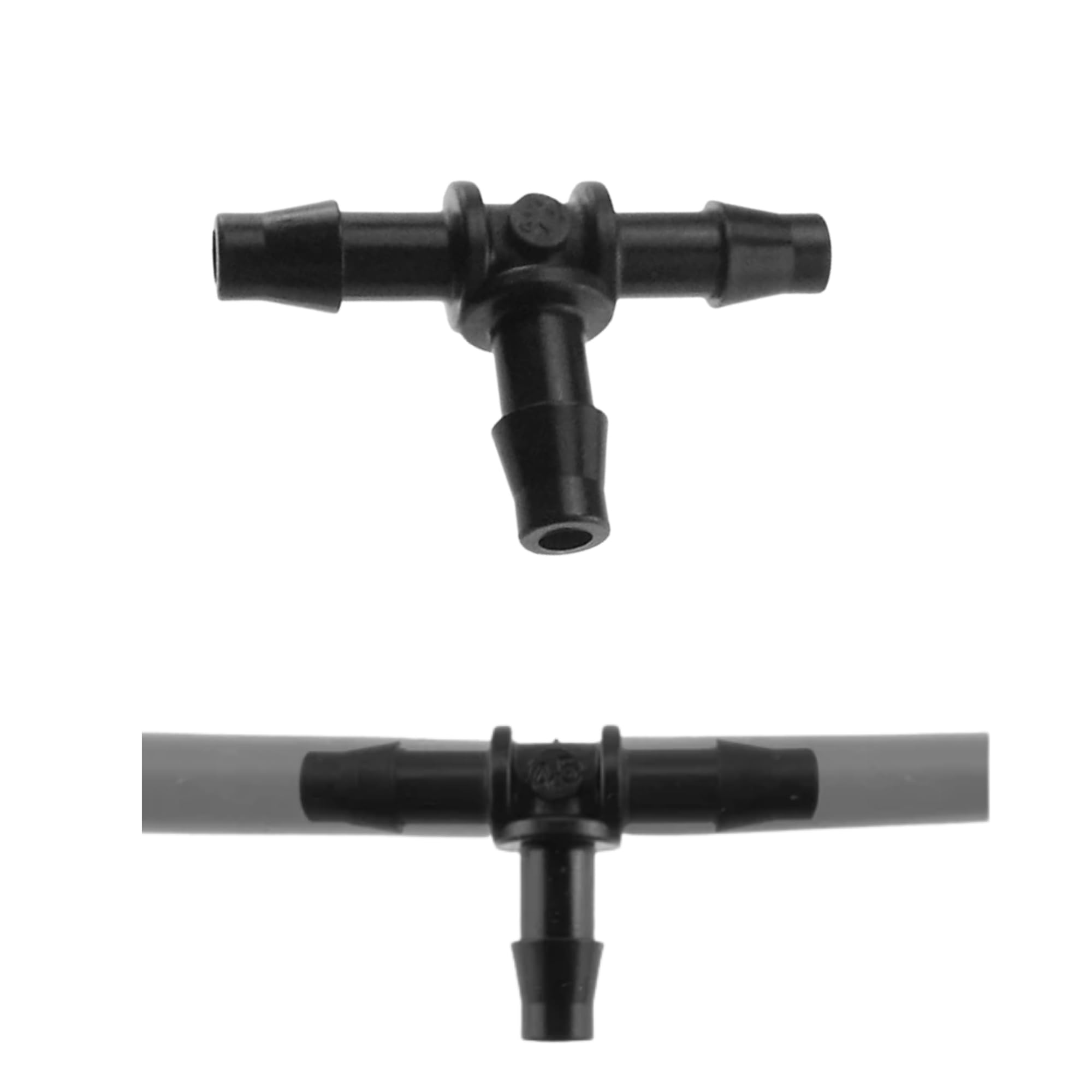 Ap Supplies Pack Of 10 Micro Tee Connector 4.5Mm Barb - Micro Irrigation Fitting Connector Adaptor For Micro Tubing In Irrigation System.