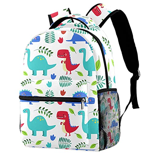 Mochila de viaje para portátil de dinosaurio grande y casual