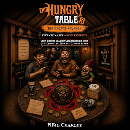 Diseño de la portada del título The Hungry Table