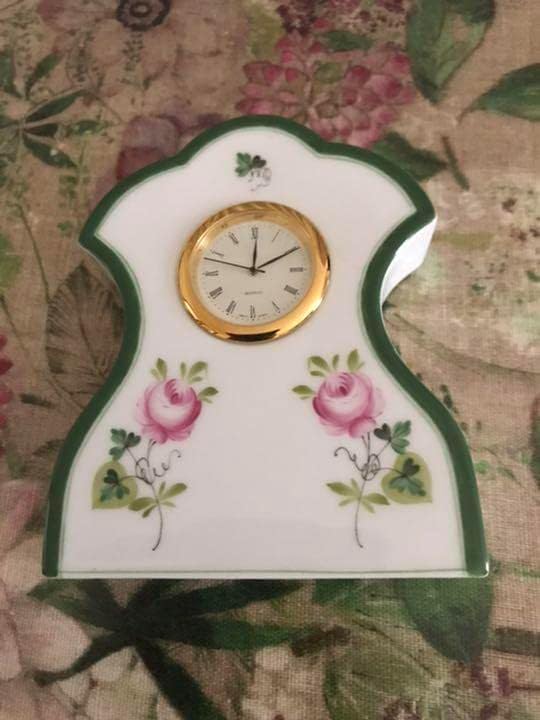 HEREND】新品ヘレンド ヴィクトリアブーケ 置時計 ハンガリー ヘレンド