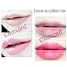 firstfly Pack of 6 Crystal Flower Jelly Lipstick, Long Lasting Nutritious Lip Balm Lips Moisturizer Magic Temperature Color Change Lip Gloss (Pink)