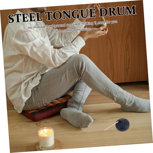 Mini steel tongue drum compacto para yoga y meditación miniatura 7