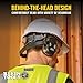 Klein Tools AESBH1 Behind-the-Head Bluetooth Ear muffs,NRR 23dB Hearing Protection, Works with Hard Hat, 70hr Runtime, for Loud Jobsites