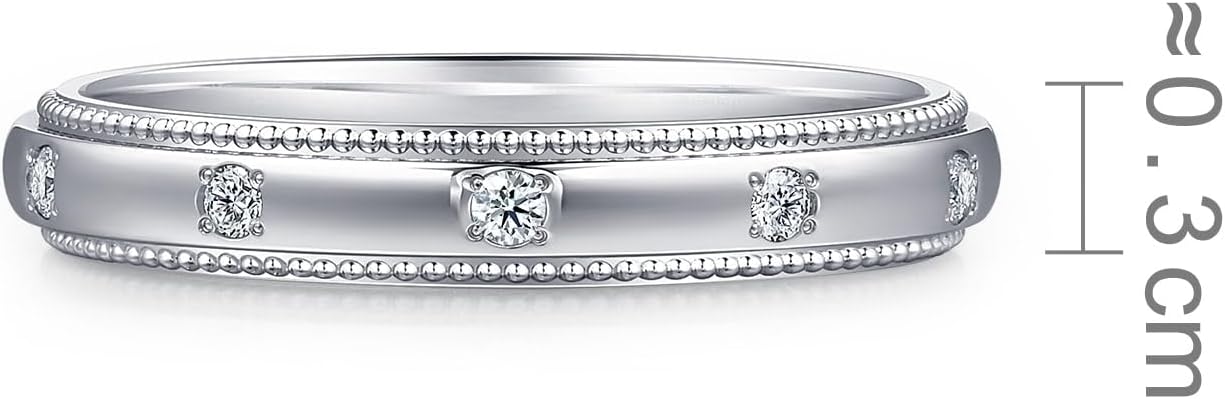 CHOW SANG SANG 950 Platinum PROMESSA Majesty Diamond Ring for Women (US Size: 5.5, Diameter 16.2mm) 85438R