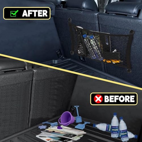 Filet de rangement de coffre extensible pour bloquer vos objets