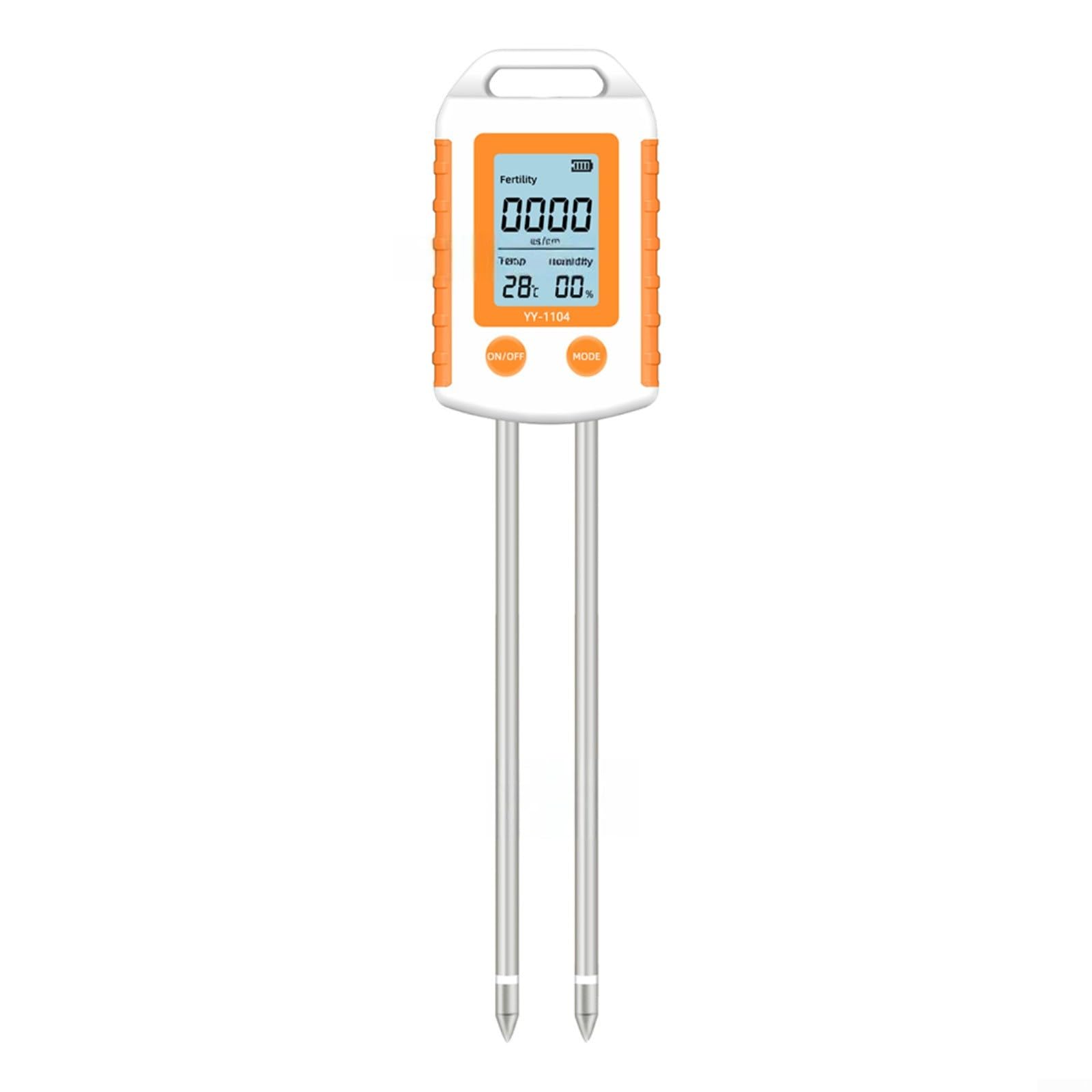 KiraKira Strumento portatile 6 in 1 per test del suolo, NPK, misuratore di temperatura e umidità del pH, misuratore di fertilità da fattoria da giardino, per grande schermo LCD