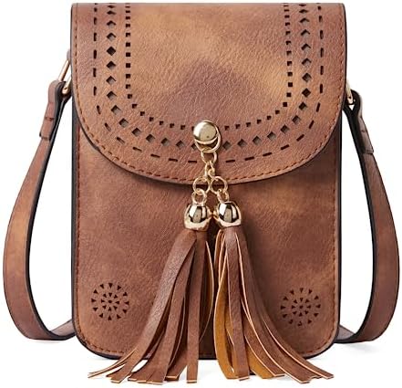 CLUCI Small Crossbody Bags for Women PU Leather Cell Phone Purse Wallet with Adjustable Guitar Strap | Small, PU Leather