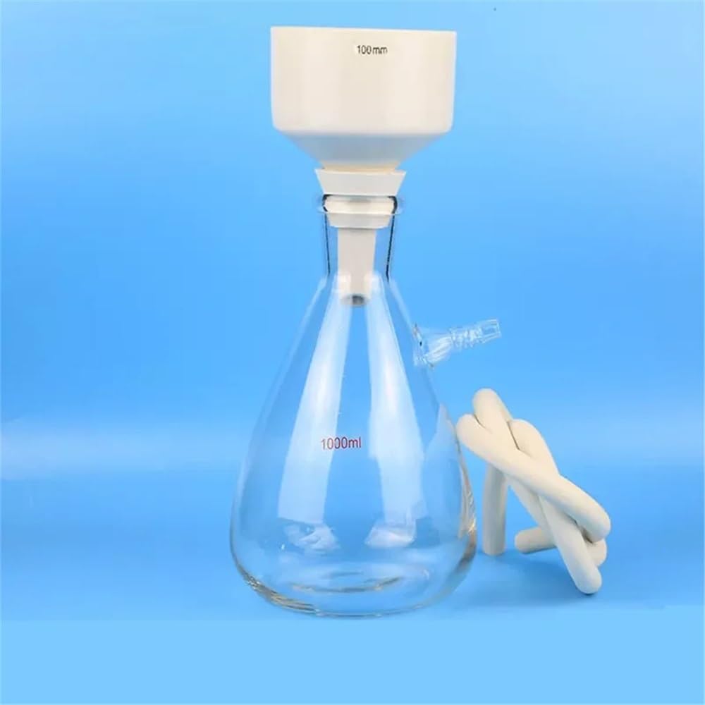 Cristalería de Laboratorio Dispositivo de filtración por succión de embudo, boquilla de vacío, juego de botellas de succión, papel de filtro de 1000 ml