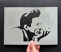 Johnny Cash Portrait Stencil | Various Stencil Sizes | Retro Iconic Portrait Art Decor & Craft | Paint Canvas Art, Walls, Fabrics, Furniture | Reusable Stencils The Stencil is made from 190 micron Mylar. Flexible & Reusable - Ideal for painting walls...