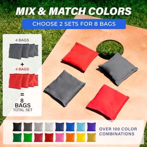 Image of GoSports Classic Cornhole Bean Bags Set of 4-16 Colors Available - Regulation All Weather, Mix and Match