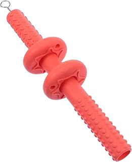 KOMBIUDA 1 Conjunto De Mordedor Molar Brinquedos Para Bebê Mastigar Brinquedos Sílica Gel Laranja Silicone Brinquedo De Dentição Oco Tubo Mordedor Bebê Brinquedo Molar Oco Criança Crianças