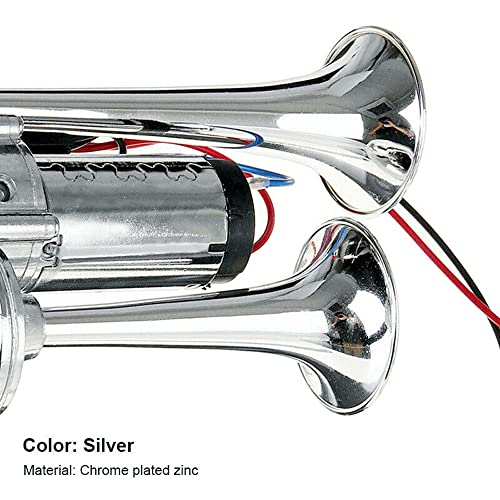 Bocina de coche de 150DB, bocina de aire de doble trompeta de 12V con relé 4