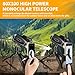 Monocular Telescope 80x100 HD Monoculars for Adults with Tripod & Phone Adapter, Monoculars for Bird Watching Stargazing Camping Hiking Hunting Wildlife Travel-Black