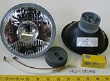 Hella 5 3/4' Round E-Code Conversion High Beam Headlight Kit with Replaceable 55W H1 Bulbs