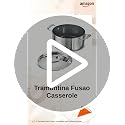 Image of Tramontina Fusao Healthy Triply Ceramic 24cm / 4.8L Casserole EX+ with SS 304 Lid | Stock Pot | Biryani Pot | Induction Friendly | Stay Cool Handle I 10 Year Warranty