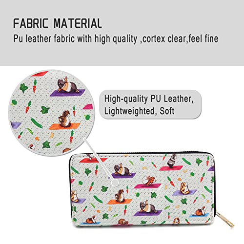 Xdmxy Guinea Pig Print Cute Long Wallets For Women - Zip Around Pu Leather Clutch Purse Coin Holder For Girls Women #TOP5