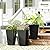 Outsunny Set of 3 Tall Planters with Drainage Hole, 28" Outdoor Flower Plant Pots, Indoor Planters for Porch Patio and Deck, Black