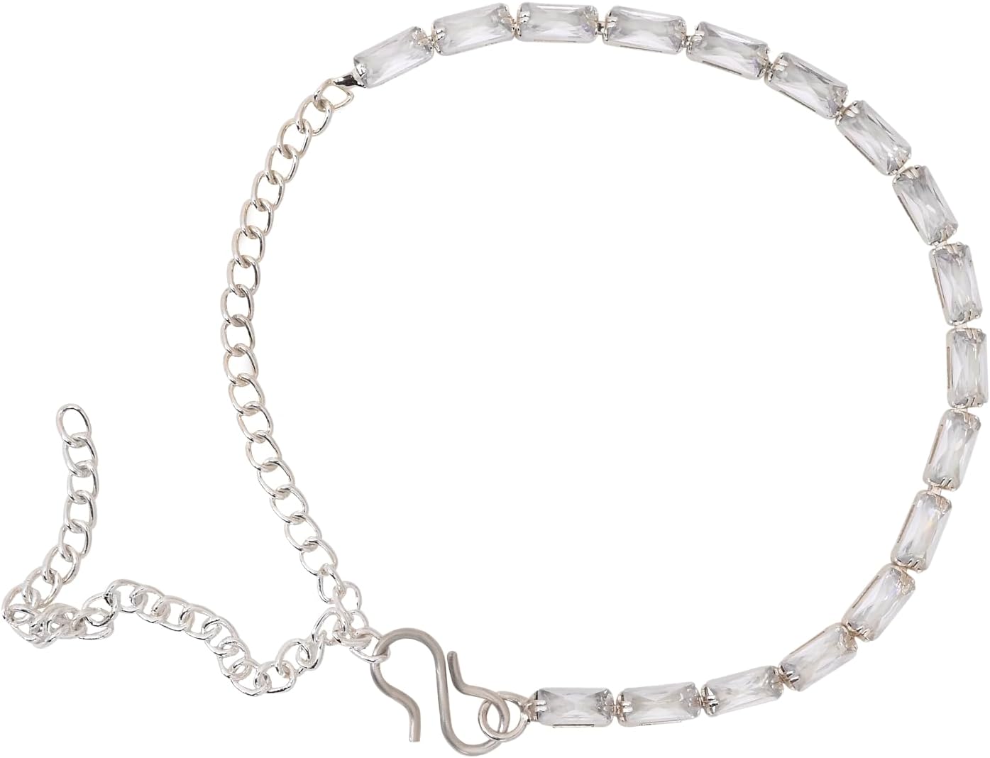 I Jewels Cubic Zirconia Classic Adjustable Tennis Charm Bracelets - Image 5