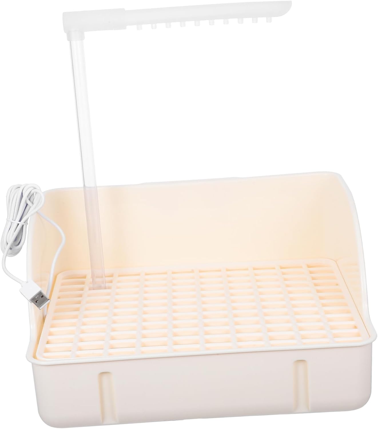 BESPORTBLE Parrot Bathing Tub with Automatic Shower Circulating Water Bird Bath for Indoor Birds Relaxing Rainfall Simulation for Cockatiels Parakeets and Macaws