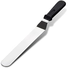 Palette Knife Baking, Pallet Knife, Cake Spatula, Icing Spatula, for Cake Decorating, Smoothing Icing and Cooking, Frosting PastriesBlack