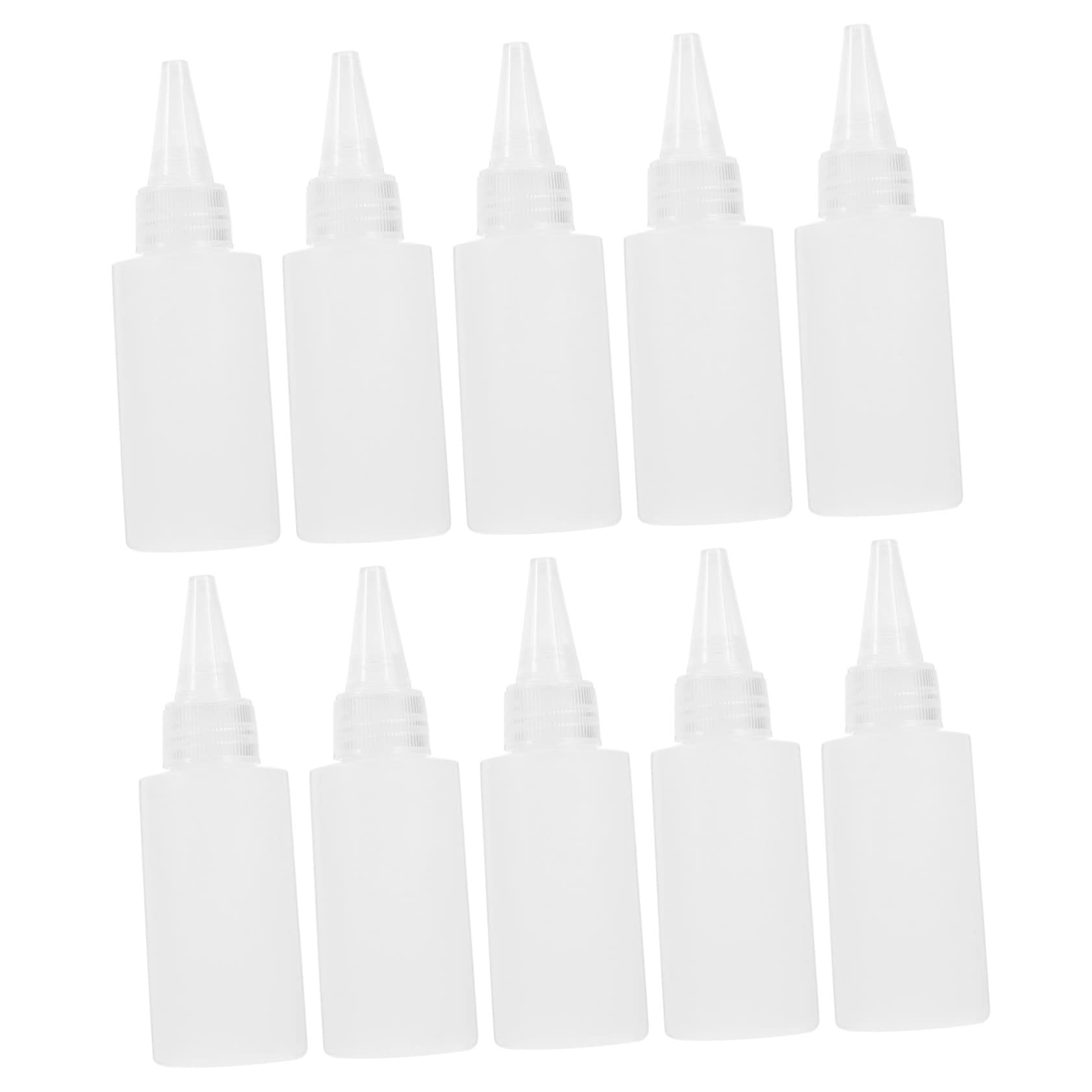 Bouteille Souple Résistante 60ml en Plastique Blanc, Lot de 100 Pièces
