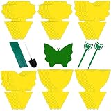48 Pcs Sticky Traps, Fruit Fly Gnat Trap for Indoor and Outdoor, Insect Killer for Flying Plant Inse