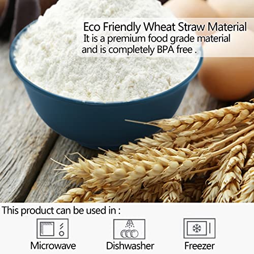 [Set Of 6] 27 Oz Unbreakable Cereal Bowls Reusable Wheat Straw Fiber Bowl Sets - Dishwasher & Microwave Safe Bowl Bpa Free - For Cereal, Fruit, Rice And Snack Ect. #TOP1