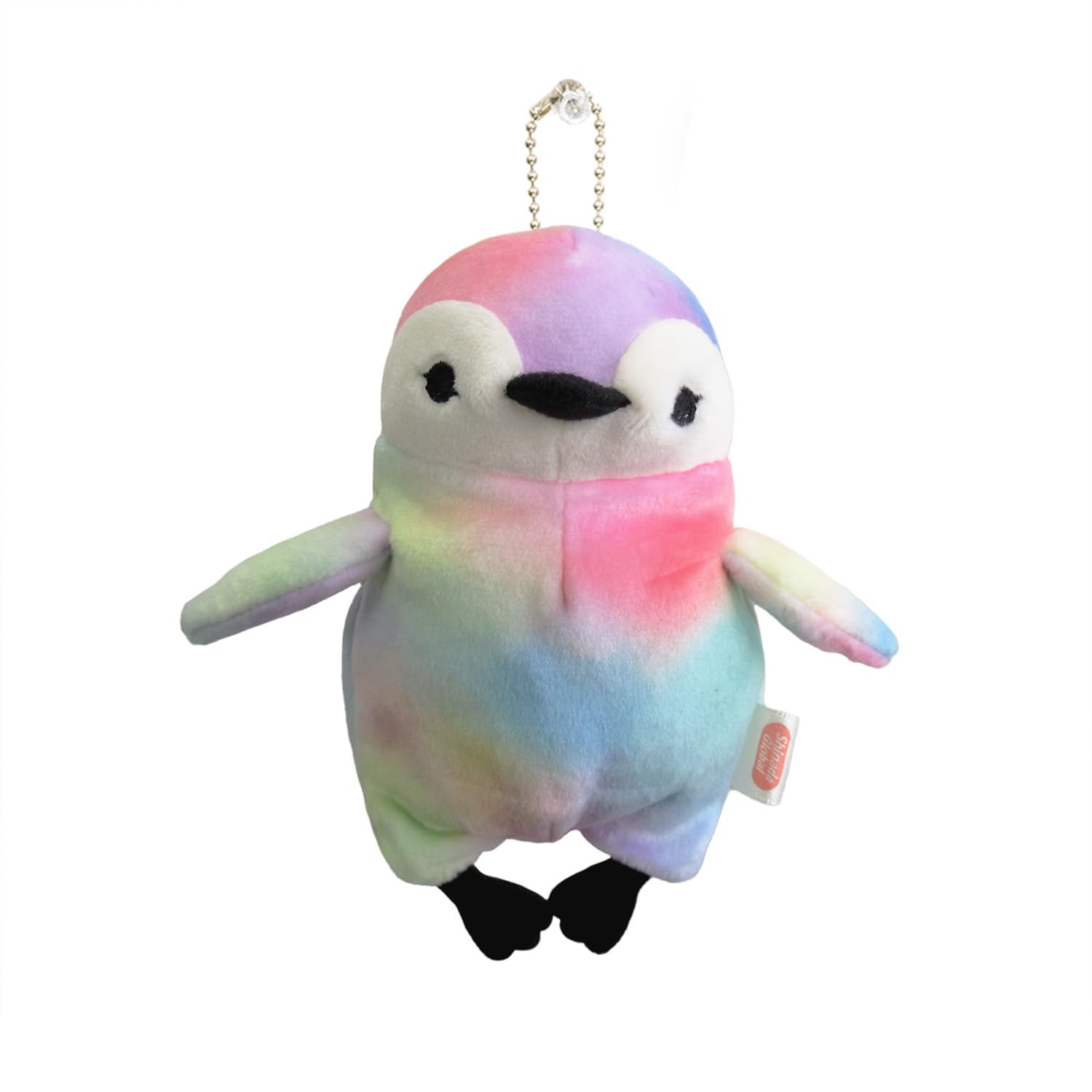 Shinada Global Mochi Series Penguin Mini Rainbow Multicolor Plush 5.5in Japan