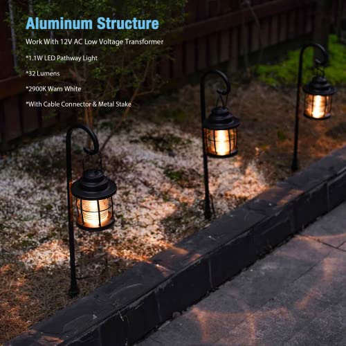 image for GOODSMANN Landscape Lighting Low Voltage Path Lights 1.1 Watt LED Floo