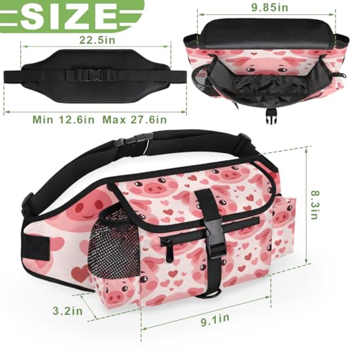 CHdoomuu Bolsas de petisco para cães, cintura estampada com alça ajustável, com cinto para treinamen