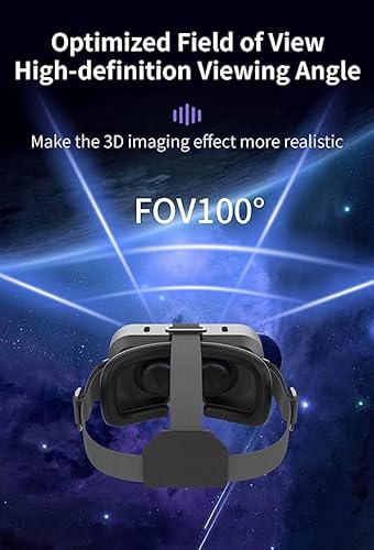 VRLEKAM VR Glasses for Mobile Phone with Remote Control, 3D Virtual Reality Glasses PC Entertainment Anti-Blue Light, Fit iPhone & Android 5.0-7.2 Inch - Image 4