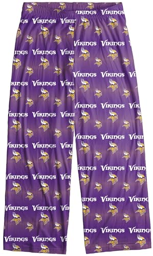 FOCO Minnesota Vikings Men's Scatter Pattern Pajama Lounge Multi Color Pants