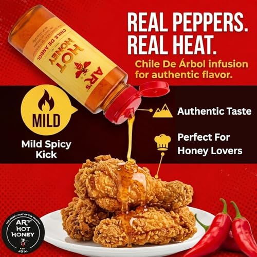 Miel Hot Southern Honey Chile De Arbol 12 oz miniatura 3