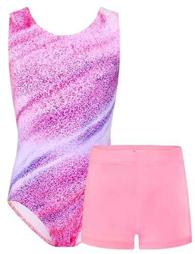 Image of TENVDA Girl's One Piece Swimsuit Sparkle Sleeveless One-Piece Bathing Suits Swimwear for Kids 2-12 Years Old