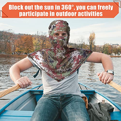 Image of 4 Piece Balaclava Face Covering Summer Balaclava Sun Protection Long Neck Cover for Men Women