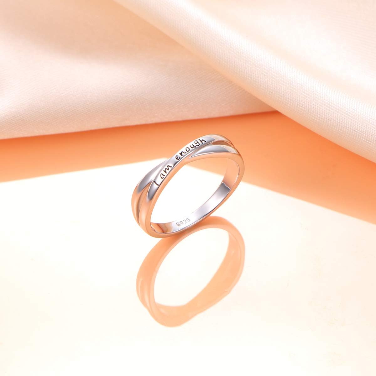 Sterling Silver I Am Enough Ring
